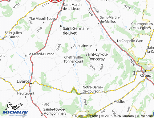 MICHELIN Fervaques map - ViaMichelin