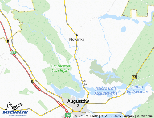 Carte MICHELIN Szczebra - ViaMichelin