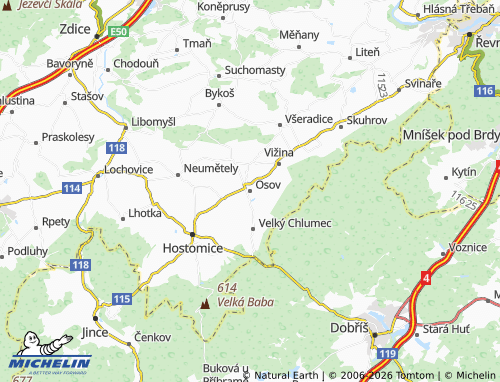 Mappa MICHELIN Osov - ViaMichelin