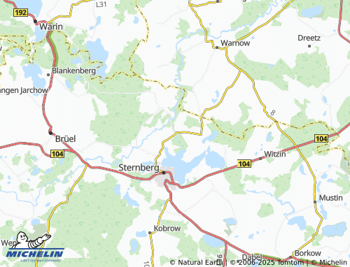 MICHELIN-Landkarte Sternberger Burg - ViaMichelin