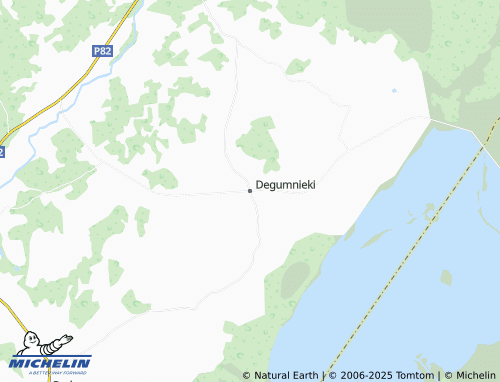 MICHELIN Degumnieki map - ViaMichelin