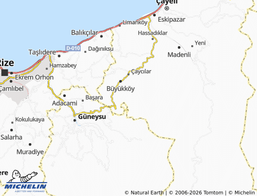 Mapa MICHELIN Derecik - ViaMichelin