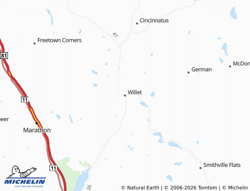 Mapa MICHELIN Willet - ViaMichelin