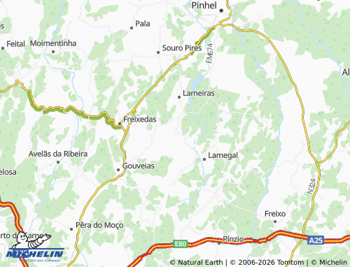 Mapa MICHELIN Vendada - ViaMichelin