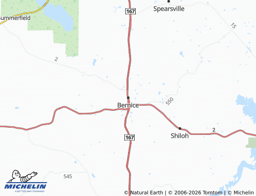 Mapa MICHELIN Bernice - ViaMichelin