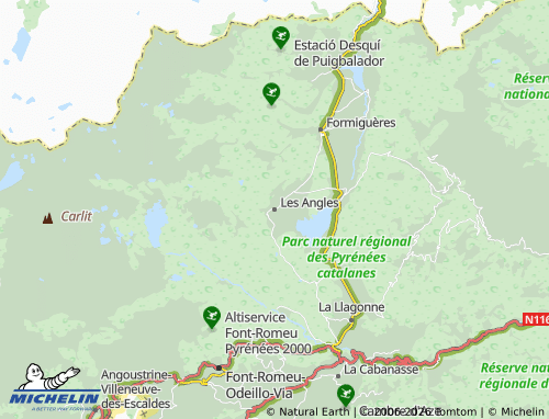 Mapa MICHELIN Les Angles - ViaMichelin