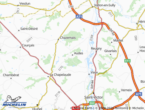 Mapa MICHELIN Audes - ViaMichelin