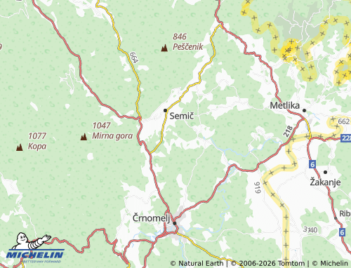 MICHELIN Pugled map - ViaMichelin