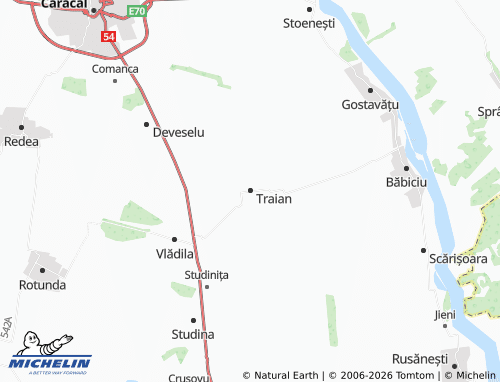 MICHELIN Traian map - ViaMichelin