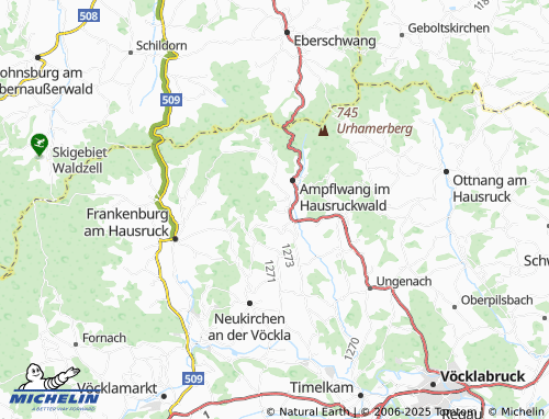MICHELIN Aigen map - ViaMichelin