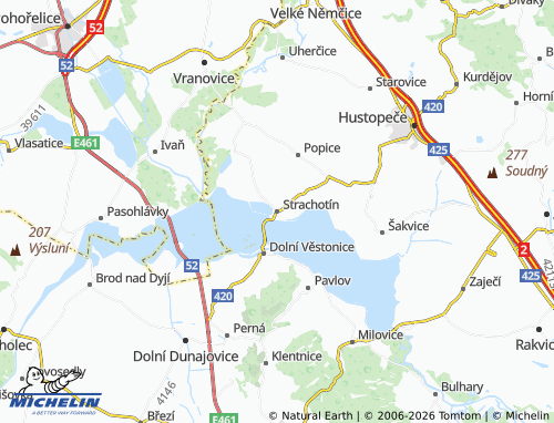 Mappa MICHELIN Strachotín - ViaMichelin
