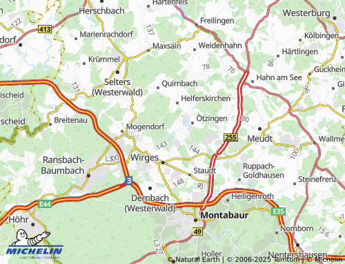 Carte MICHELIN Hosten - ViaMichelin