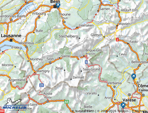 Mapa MICHELIN Raron - ViaMichelin