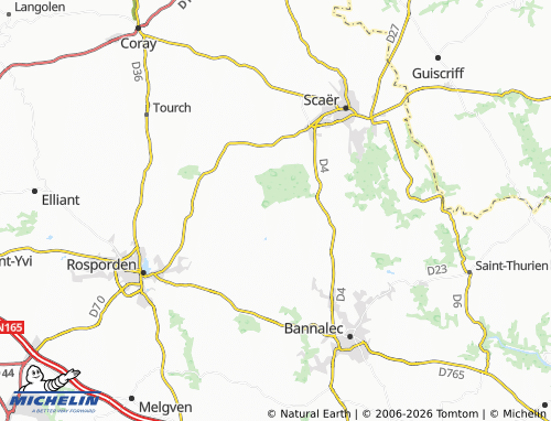 MICHELIN Saint-Guénolé map - ViaMichelin
