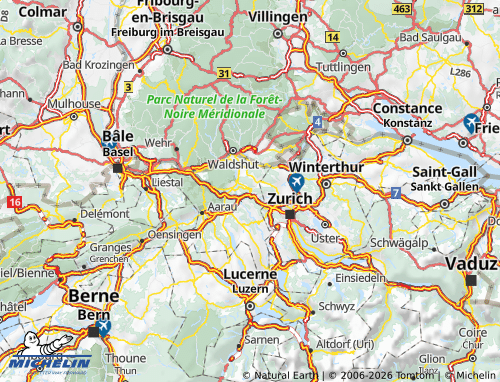 MICHELIN Baden map - ViaMichelin
