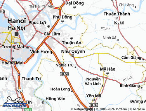 Carte MICHELIN Văn Lâm - ViaMichelin