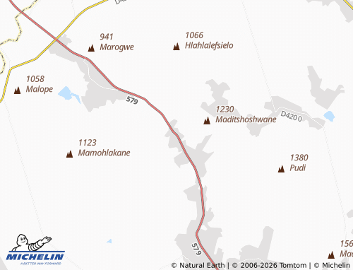MICHELIN-Landkarte Mahabaneng - ViaMichelin