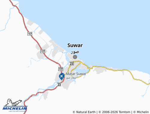 Mappa MICHELIN Suwar - ViaMichelin