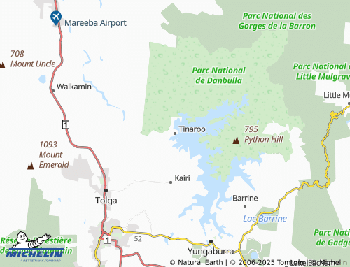 MICHELIN Tinaroo map - ViaMichelin