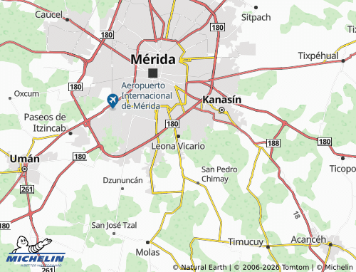 MICHELIN-Landkarte Leona Vicario - ViaMichelin