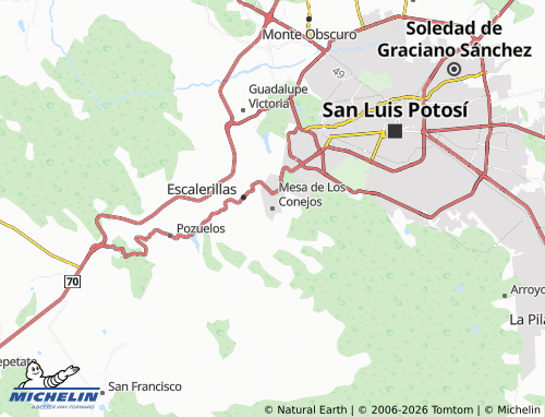 Carte MICHELIN Mesa de Los Conejos - ViaMichelin