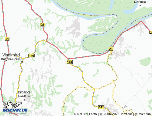 MICHELIN-Landkarte Debrc - ViaMichelin