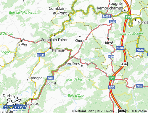 Kaart MICHELIN Ville - ViaMichelin