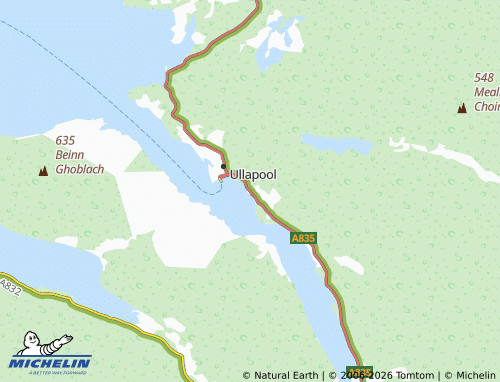 Carte MICHELIN Braes of Ullapool - ViaMichelin