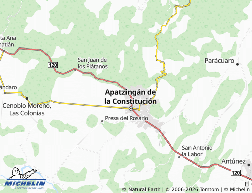 Mapa MICHELIN Rincón de Tierras Blancas - ViaMichelin
