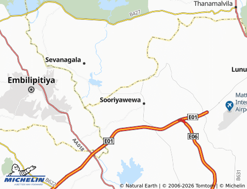 Carte MICHELIN Weeriyagama - ViaMichelin