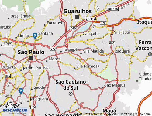 Mapa MICHELIN Carrão - ViaMichelin