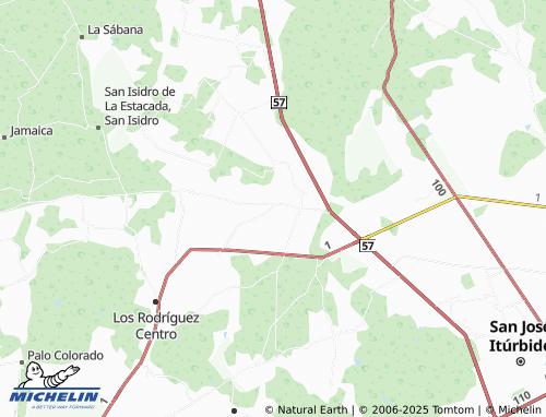 MICHELIN San José de la Cruz map - ViaMichelin