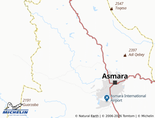 Mapa MICHELIN Adi Sfeda - ViaMichelin