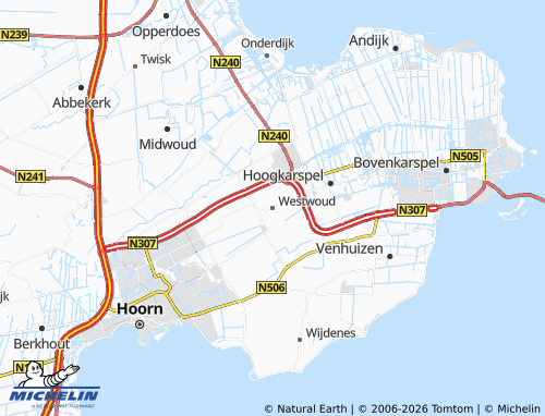 Mapa MICHELIN Westwoud - ViaMichelin