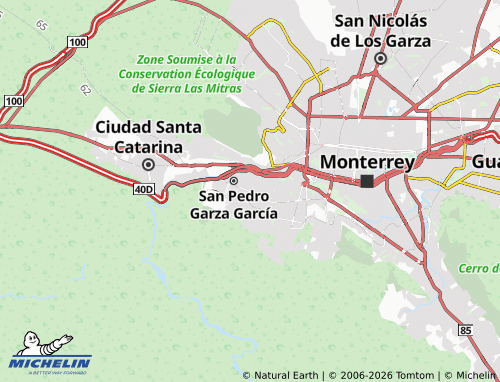 MICHELIN Privada Doblado map - ViaMichelin