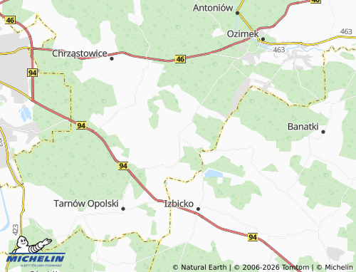 Carte MICHELIN Daniec - ViaMichelin