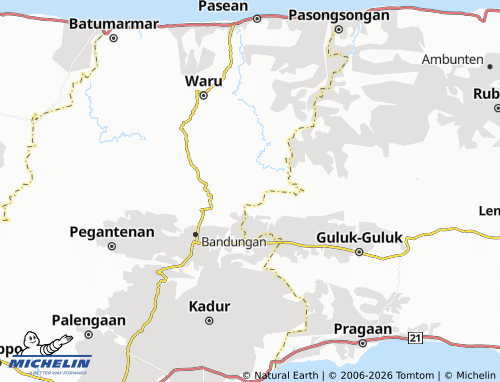 MICHELIN Bajur map - ViaMichelin