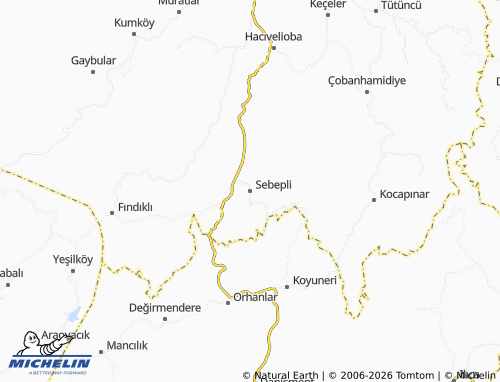 Mappa MICHELIN Sebepli - ViaMichelin