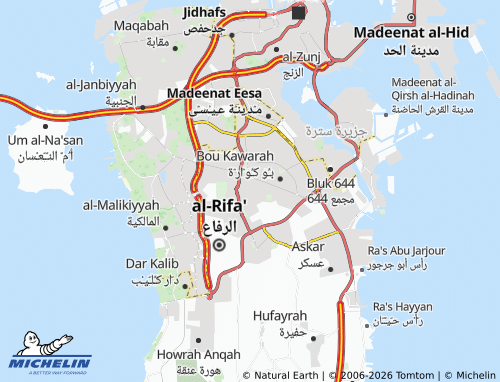 MICHELIN West Riffa map - ViaMichelin