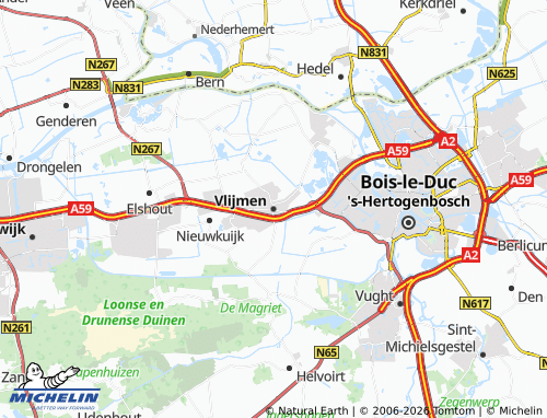 MICHELIN Vlijmen map - ViaMichelin
