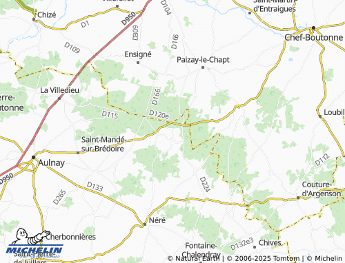 MICHELIN Vinax map - ViaMichelin