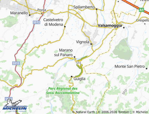 MICHELIN-Landkarte Marano sul Panaro - ViaMichelin
