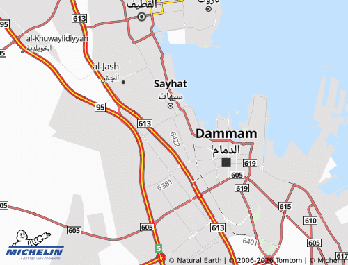 MICHELIN-Landkarte al-Danah - ViaMichelin