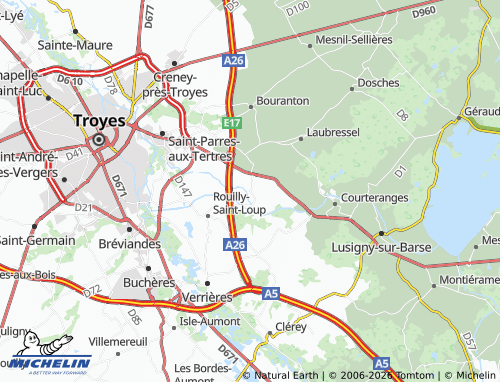 Mappa MICHELIN Ruvigny - ViaMichelin
