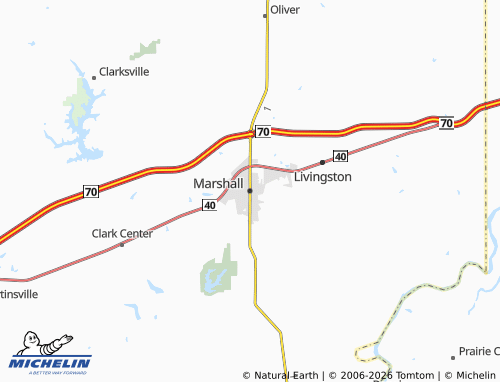 Mapa MICHELIN Marshall - ViaMichelin