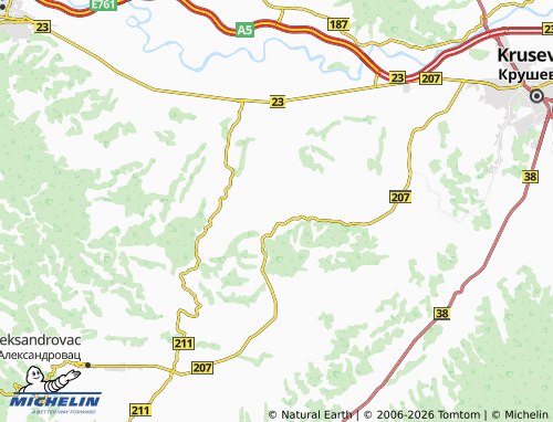 Kaart MICHELIN Mrmoš - ViaMichelin