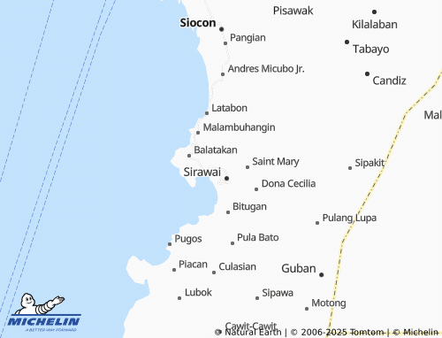 MICHELIN-Landkarte San Nicolas - ViaMichelin