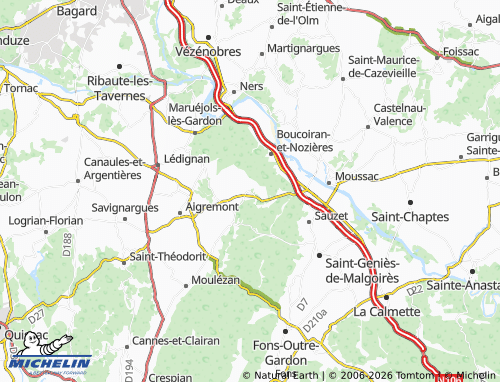 Mappa MICHELIN Domessargues - ViaMichelin