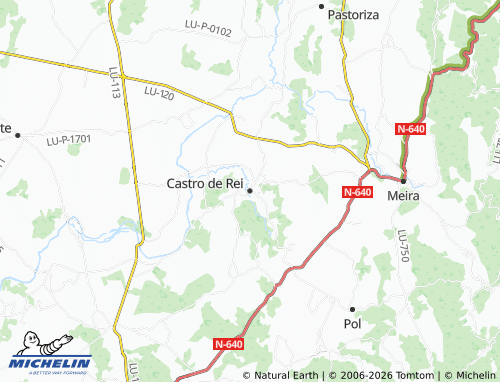 MICHELIN-Landkarte Castro de Rei (San Xoán) - ViaMichelin