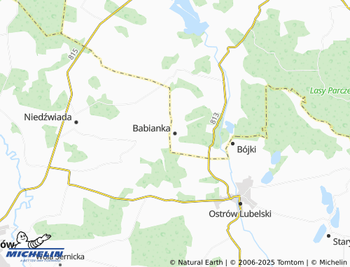 MICHELIN Babianka map - ViaMichelin